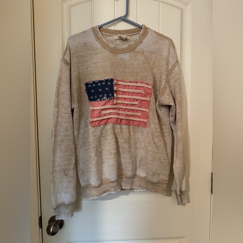 Free People x Tricia Fix Americana Sweatshirt